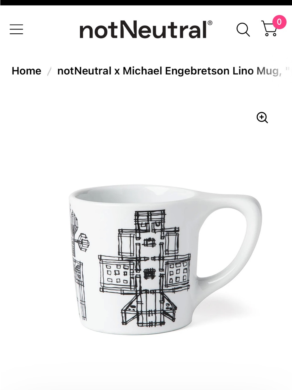 notNeutral x Michael Engebretson Lino Mug, "Class Five